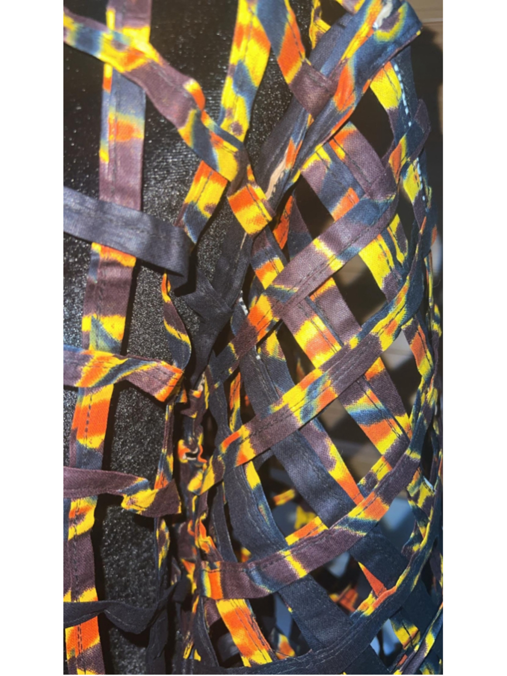 Handmade Ankara Duster Jacket African Wax Print Long Kimono One Size - Picture 10 of 11
